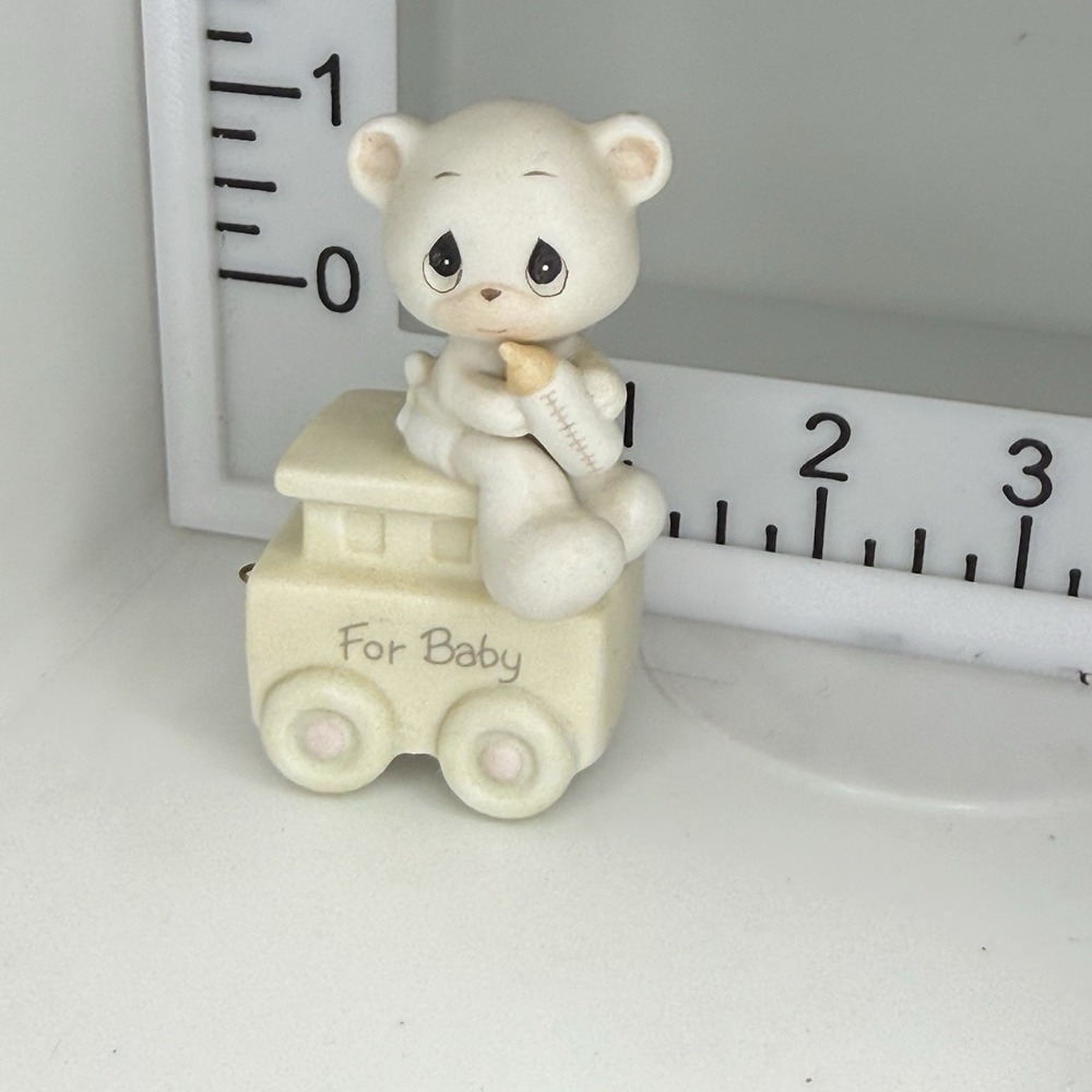 Precious Moments Birthday Train May Your Birthday Be Warm 15938 Bear 1985